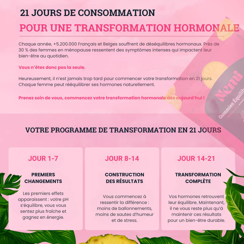Gummies Équilibre Féminin Ananas | N°1 au Maroc