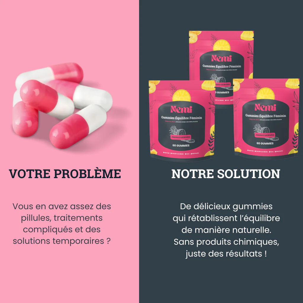 Gummies Équilibre Féminin Ananas | N°1 au Maroc